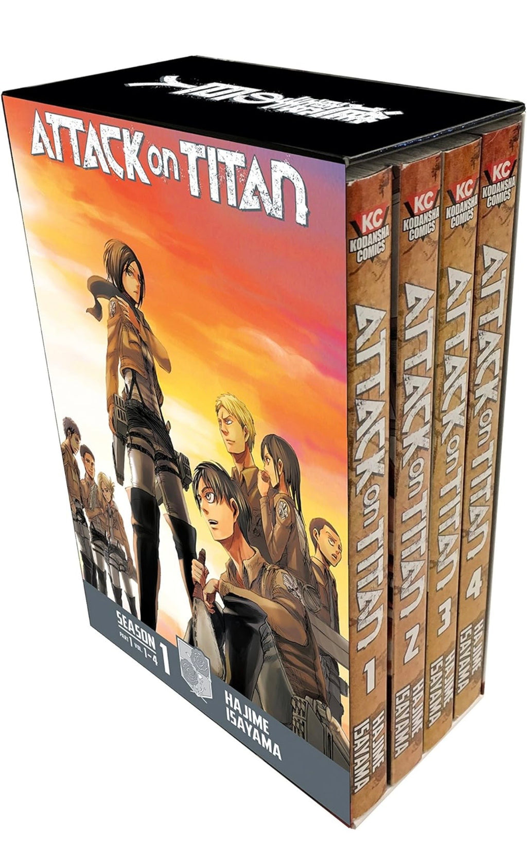 Attack On Titan Season 1 Part 1 Manga Box Set