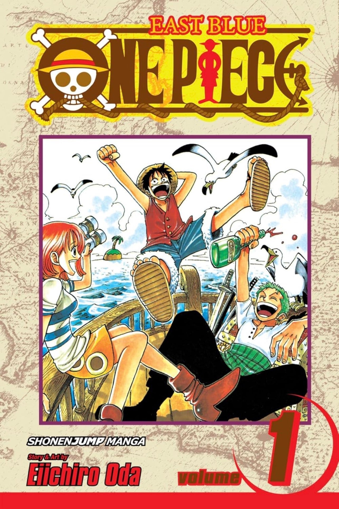 One Piece Manga Starter Set (Volumes 1–3)