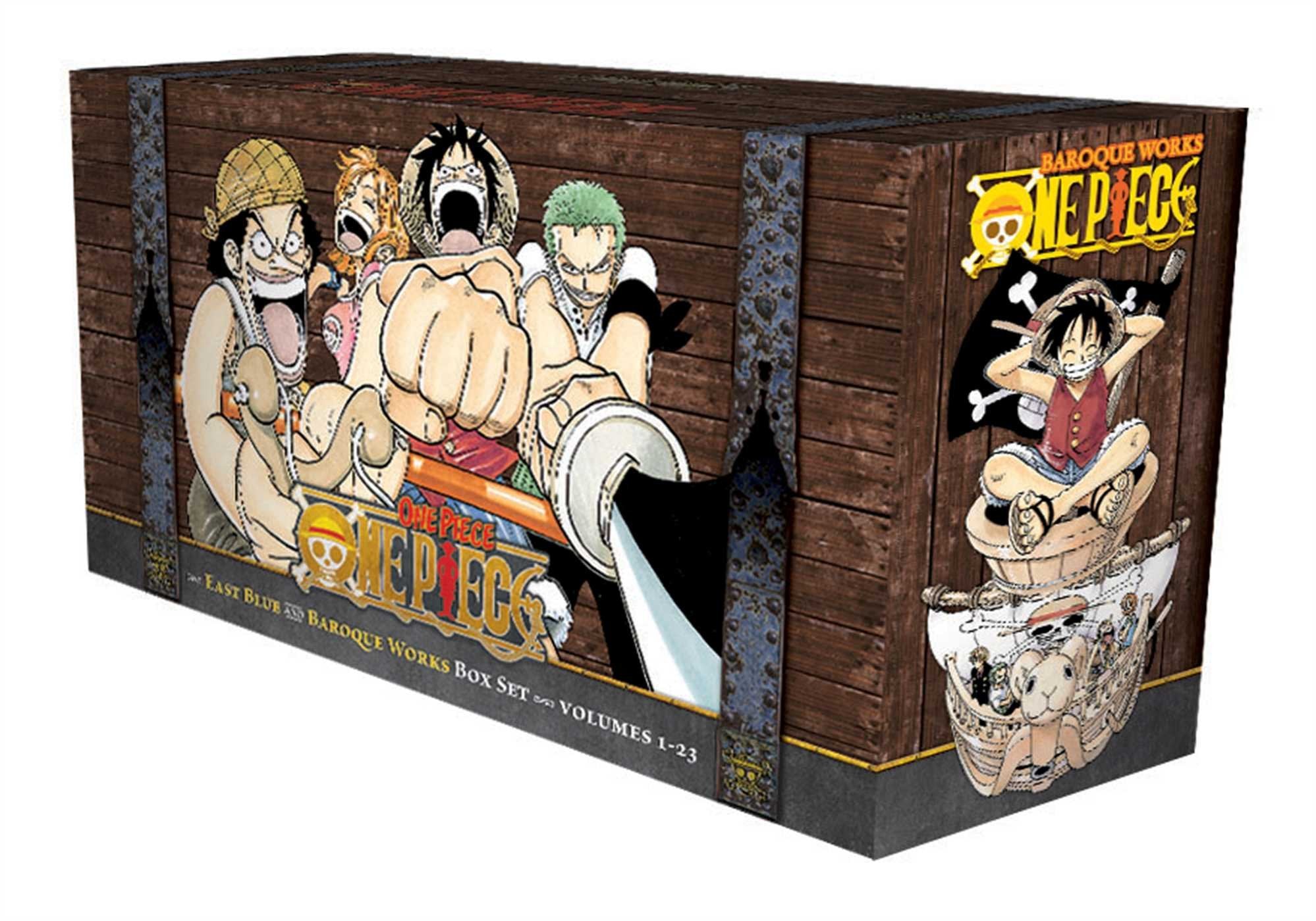 One Piece Box Set 1: East Blue and Baroque Works : Volumes 1-23 with Premium Volume 1
